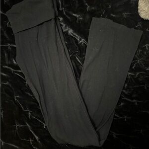 PINK Victoria's Secret Black Leggings *low rise flared*